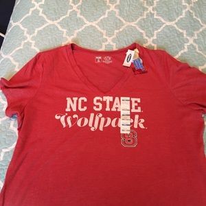 NC State red T-shirt